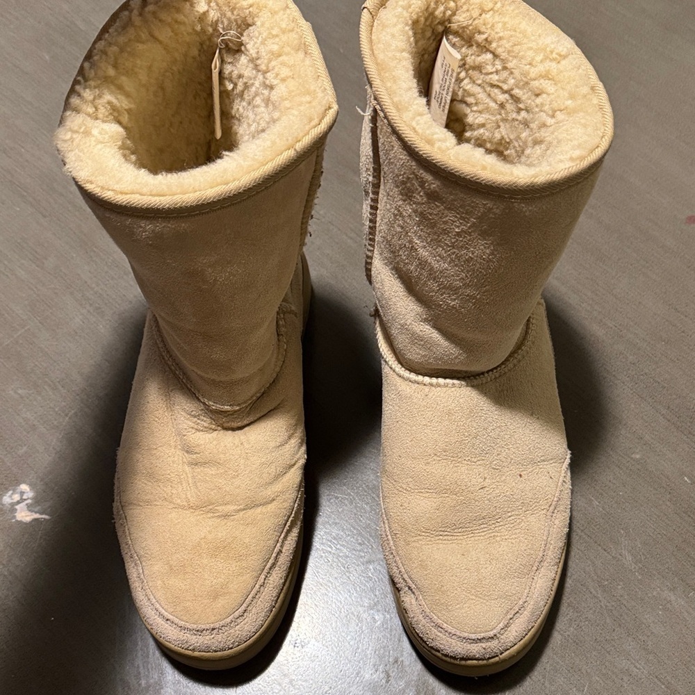 UGG Women's Classic Sherpa-Lined Mid-Calf Boots in Sand